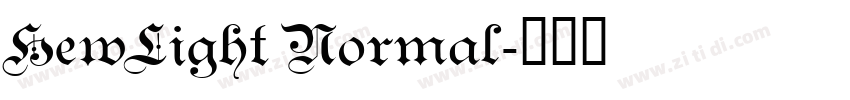 HewLight Normal字体转换